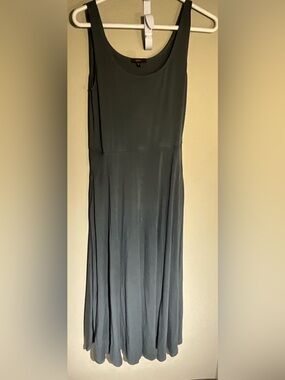 Quince Green Sleeveless Dress M 8-10